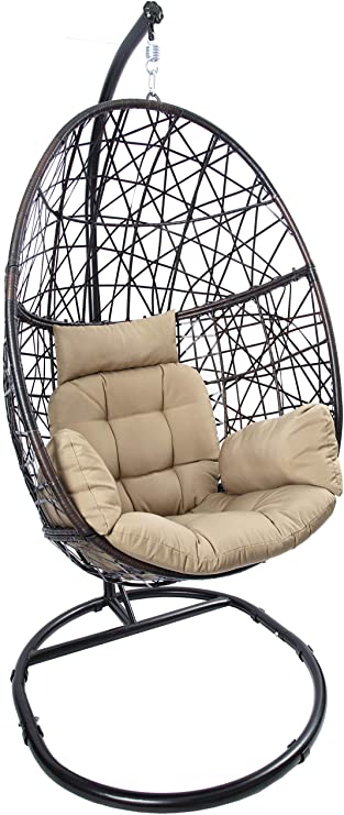 Amazon.com: Luckyberry Egg Chair Outdoor Indoor Wicker Tear Drop .