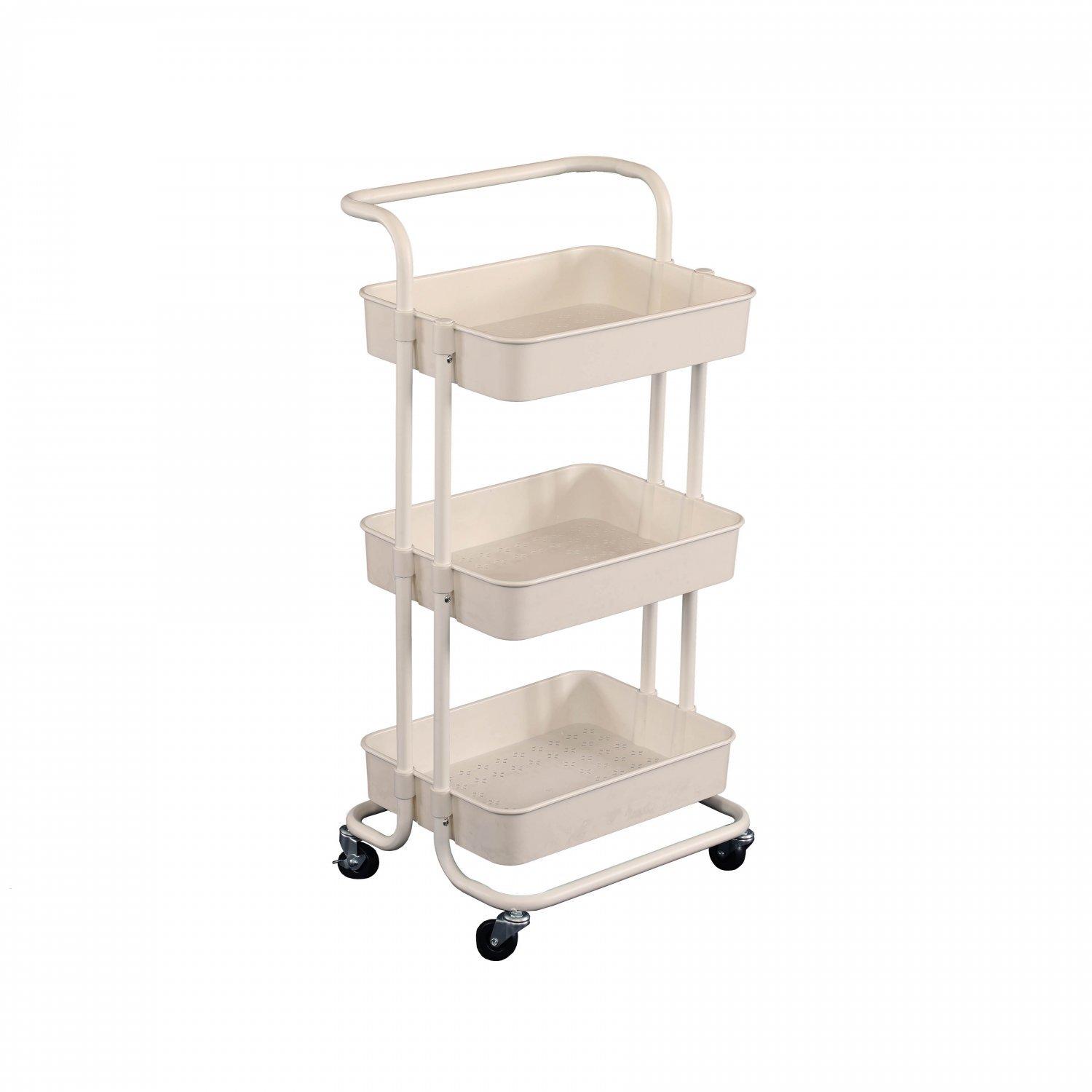 Use a tiered⁣ cart for versatile ⁢storage in narrow bathrooms