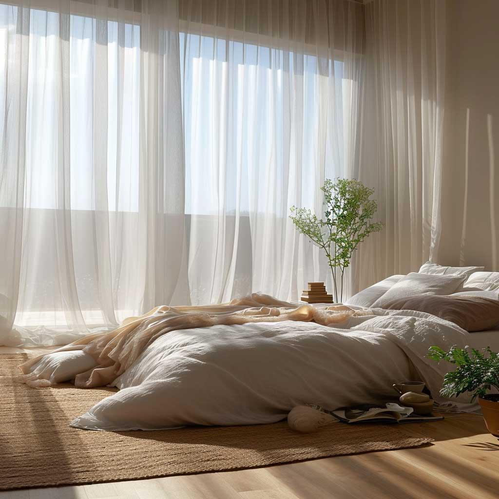 Opt ⁤for simple⁣ window treatments‍ to complement ​your minimalist bedroom