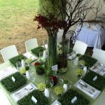 Fake Grass Table Decoration #fakegrass | Grass centerpiece, Grass .