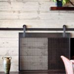 How to Make a Barn Door Style Fireplace Screen | Designertrapped .