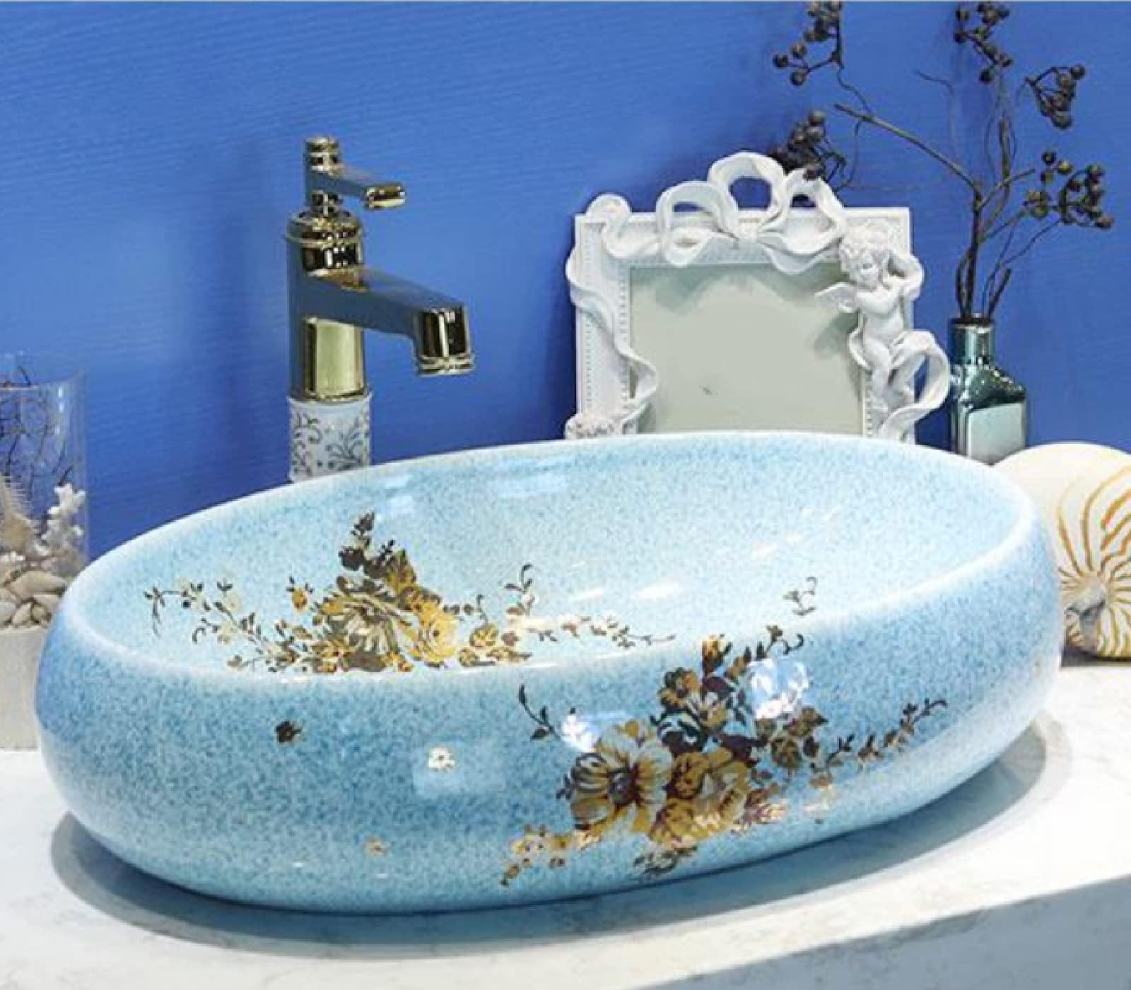 Artistic basin sinks serve as functional art in your eclectic bathroom