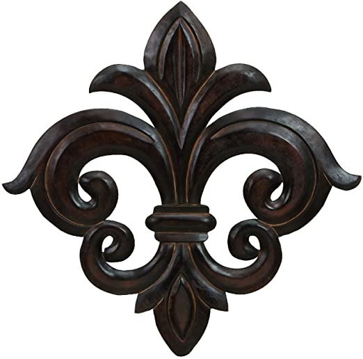 Amazon.com: Fleur De Lis Wall Décor, Black: Home & Kitch