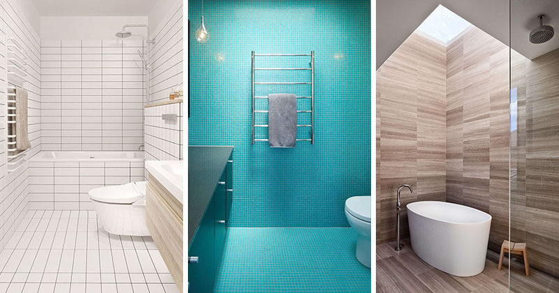 Bathroom Tile Idea - Use The Same Tile On The Floors And The Wal