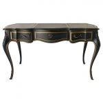 Black & Gold French Desk | French desk, Desk, French style furnitu