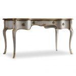 Babel French Country Gold Accent Writing Desk | Kathy Kuo Ho