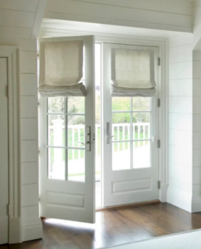 How to dress up your house with french
  door curtains