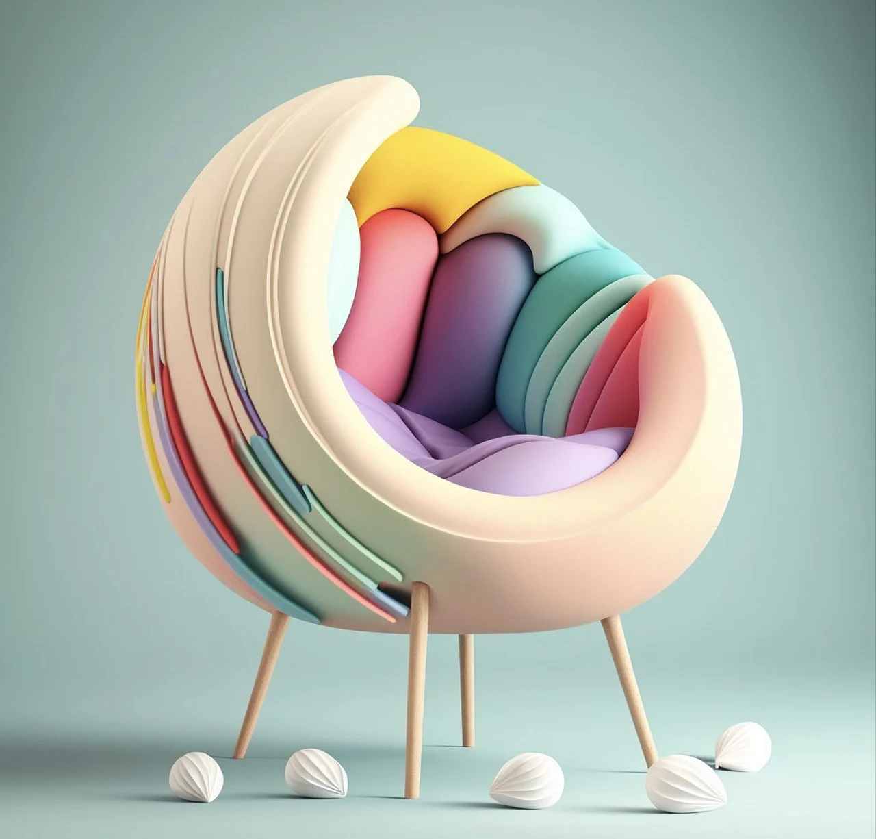 The funky furniture designs, looks
  marvelous