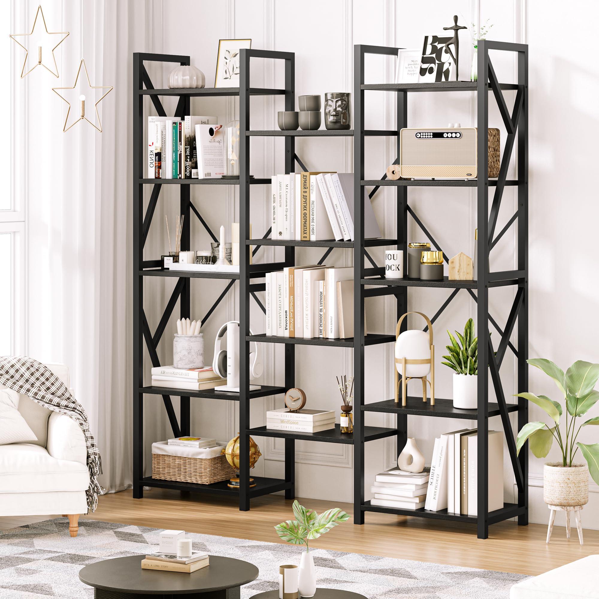 Bedroom Trend: Open shelving displays treasured ⁢items with stylish flair