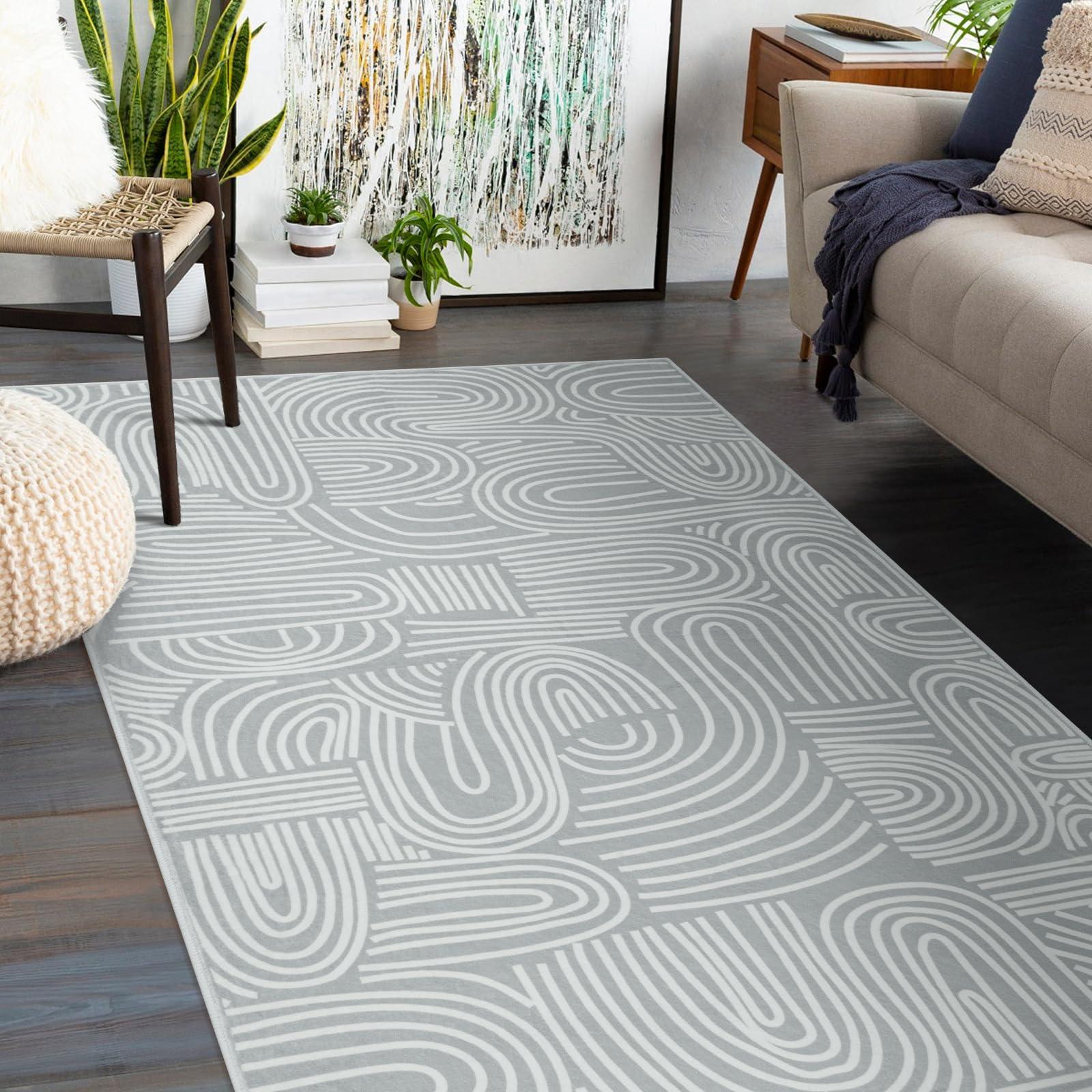 Soft ⁢area rugs add‌ warmth underfoot in a minimalist bedroom