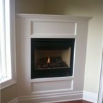 small living room with corner fireplace | Corner gas fireplace .