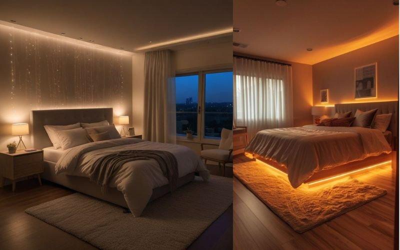 Layered Lighting: Set the mood with various sources in your bedroom trend