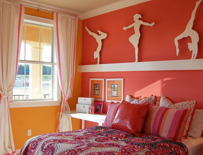 Gymnastics Girls Room - Children's - Bedroom - Photos by .