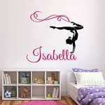 Amazon.com: Custom Gymnastics Name Wall Decals - Girls Kids Room .