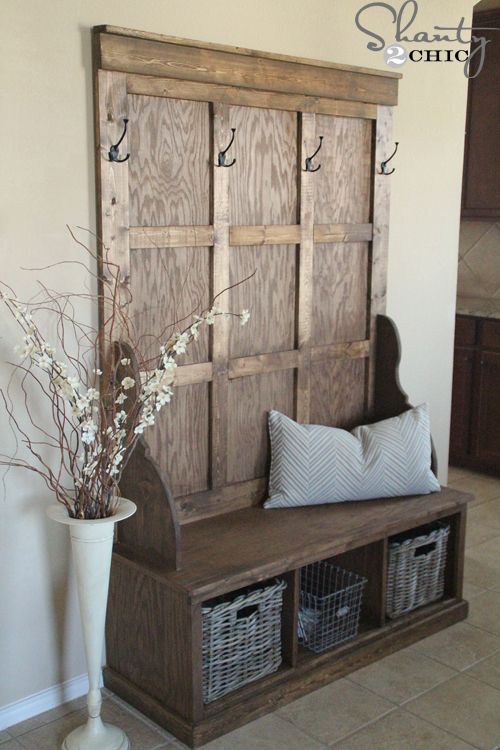 21 Great DIY Furniture Ideas for Your Home | Diy entryway bench .