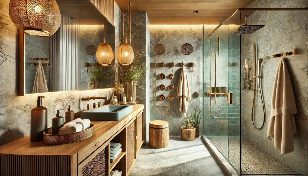 Use reclaimed materials for a sustainable⁤ touch in your eclectic bathroom