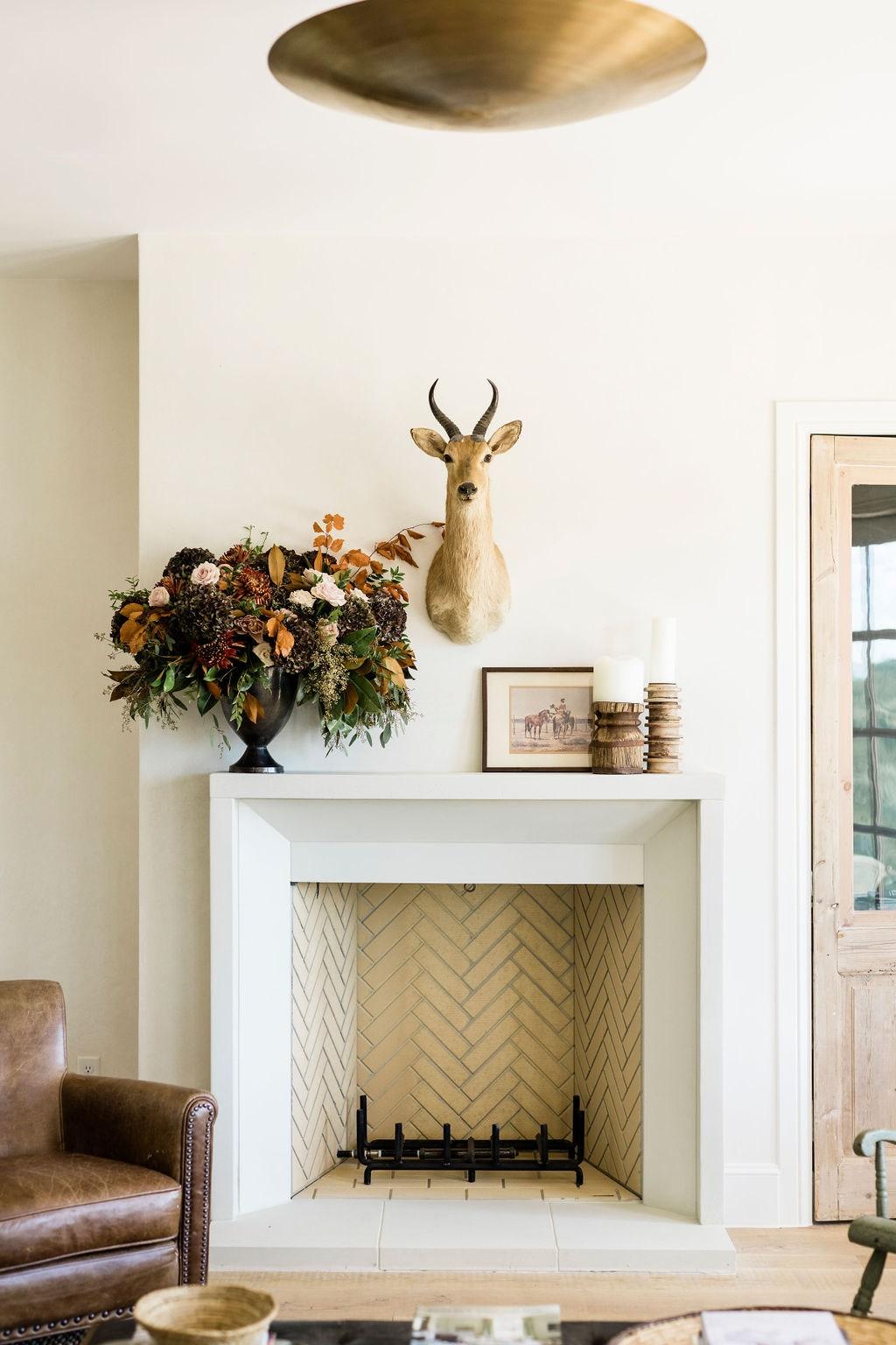 Incorporate a statement fireplace for warmth in your living room