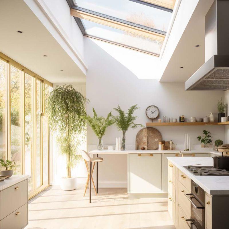 Incorporating large windows brightens ⁢your kitchen ⁢and connects you ⁣with ⁢nature