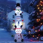 Amazon.com: Phoenixreal 10 Foot Christmas Inflatables Snowman, 3 .