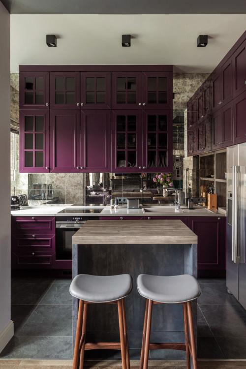 Mix ⁢modern⁢ and rustic elements for ​an eclectic​ Burgundy Kitchen vibe