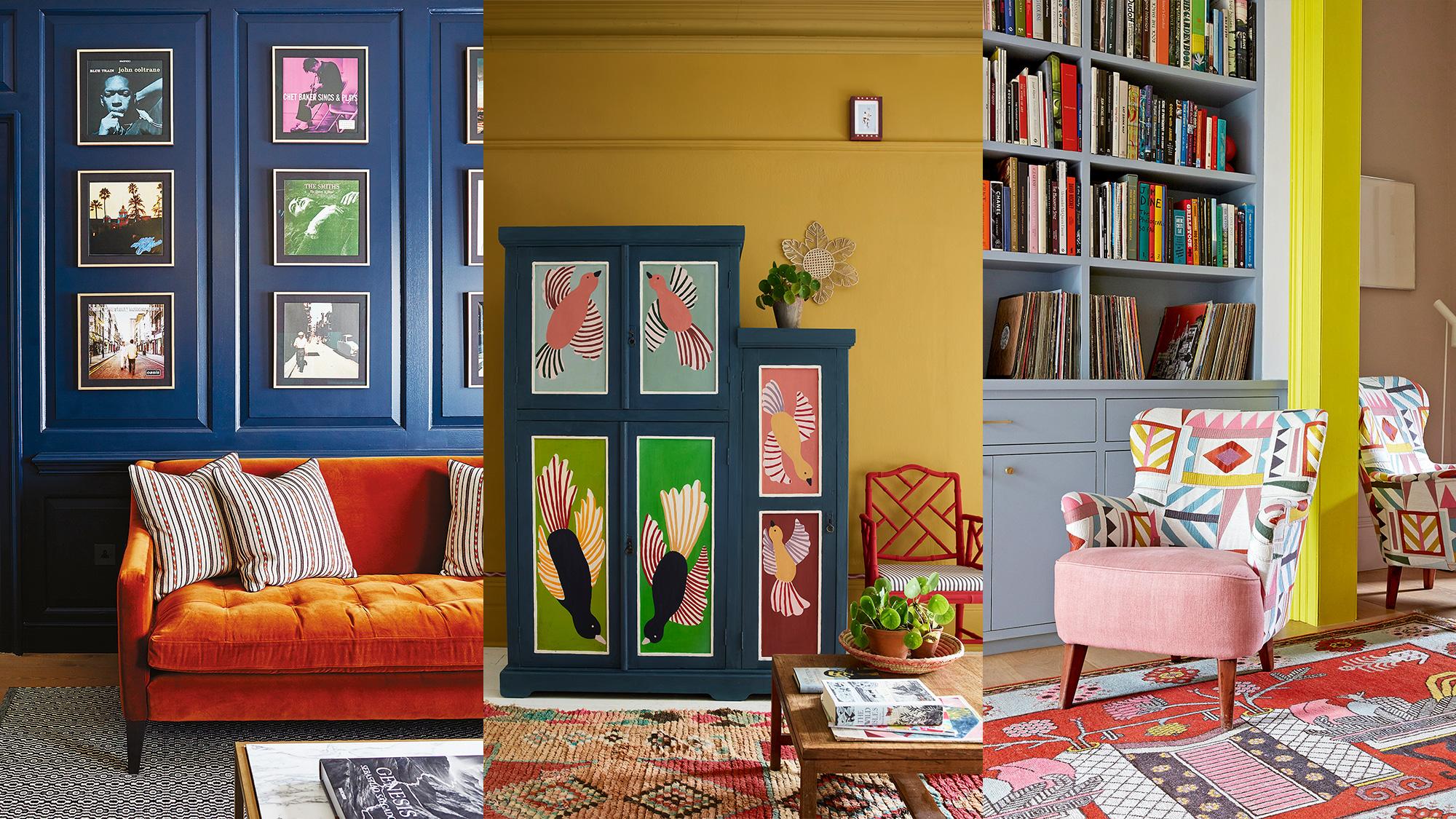 Use a color wheel to ⁣blend contrasting ​tones in your eclectic living room