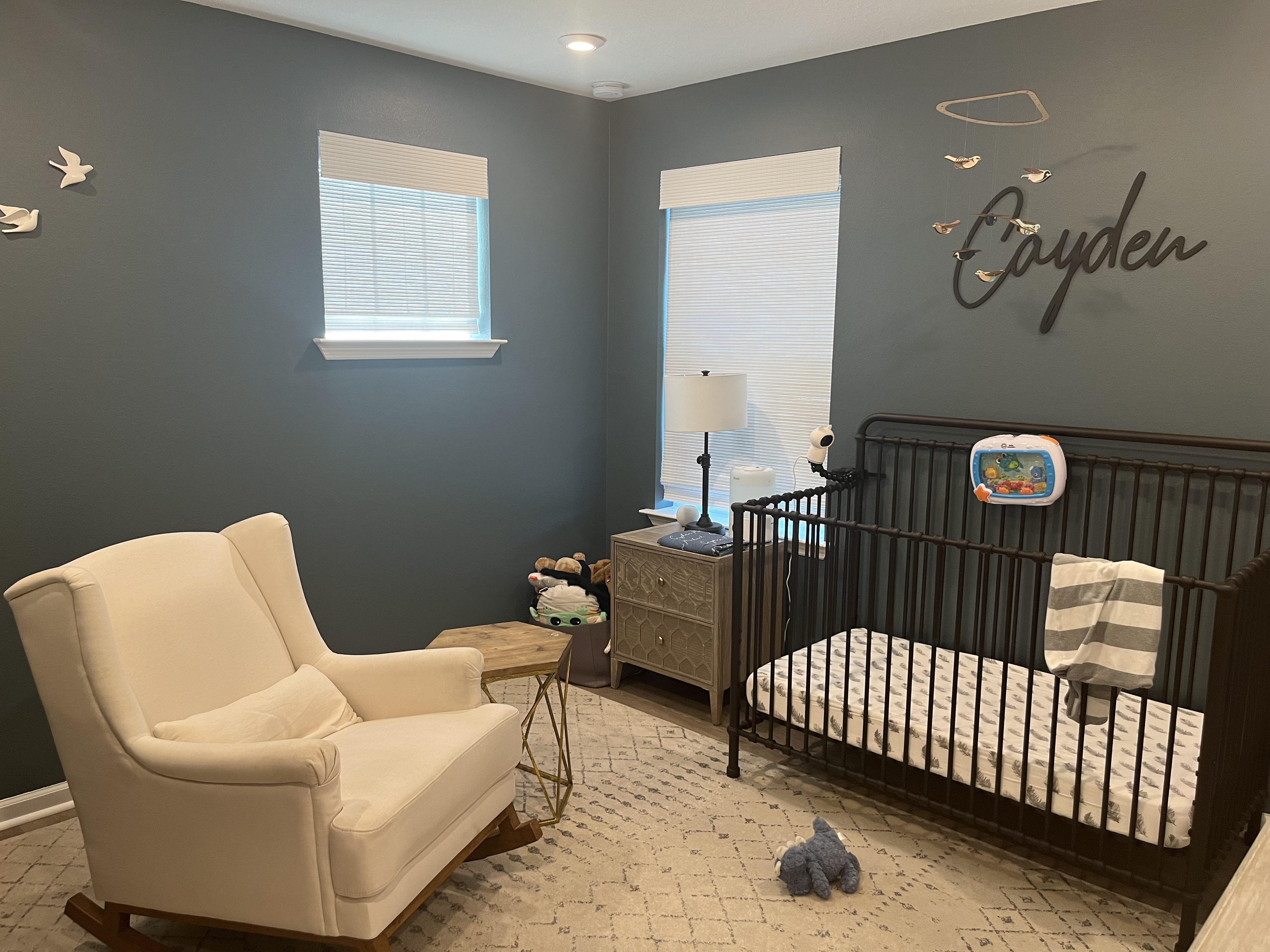 Install blackout curtains for better sleep in your Nursery Nook