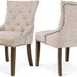 Amazon.com: FLIEKS Fabric Dining Chairs Set of 2 Leisure Padded .