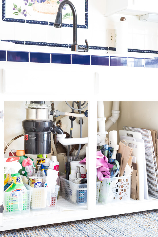 Under Kitchen Sink Cabinet Storage Ideas | On Sutton Pla