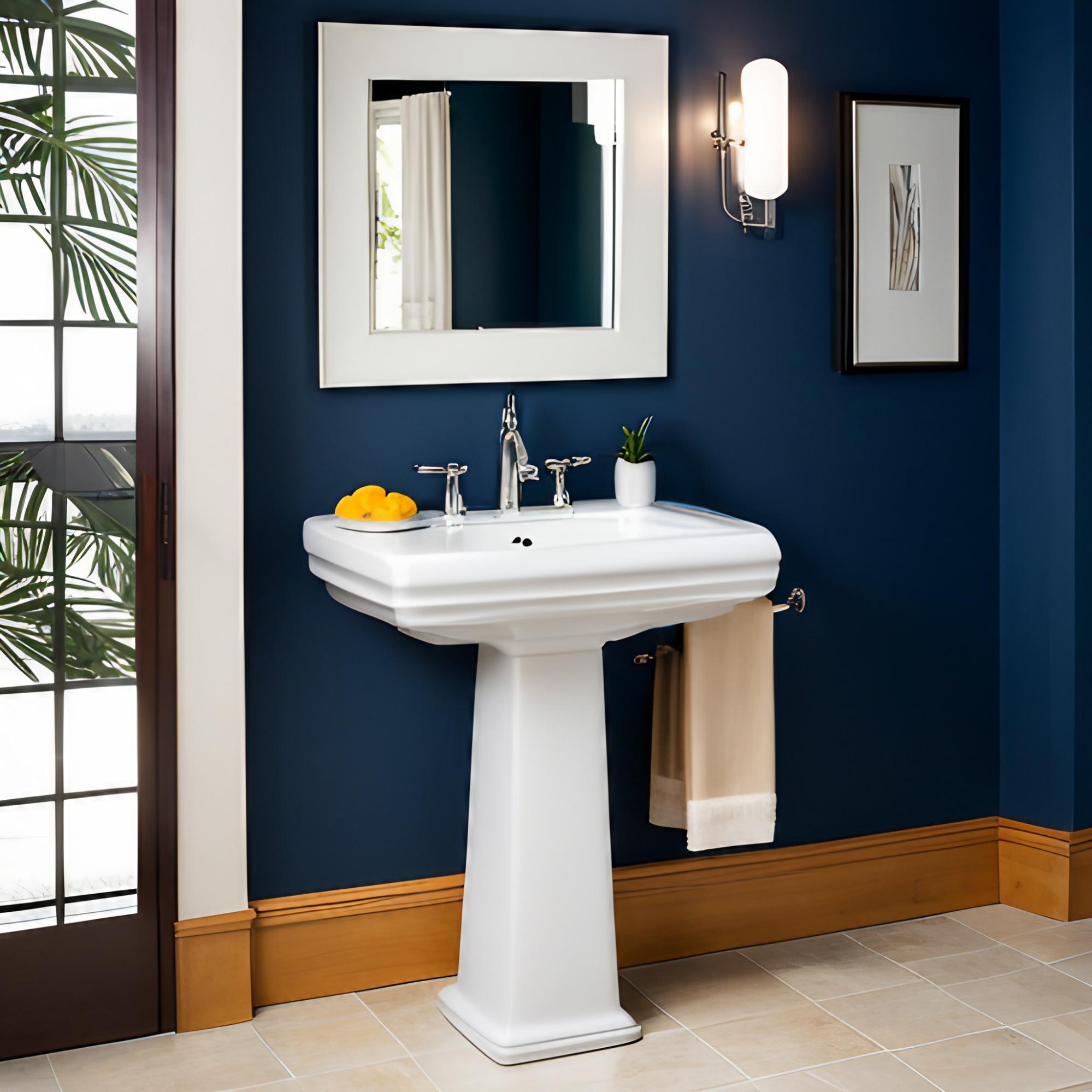 Opt for a pedestal sink to ‍enhance narrow bathroom aesthetics