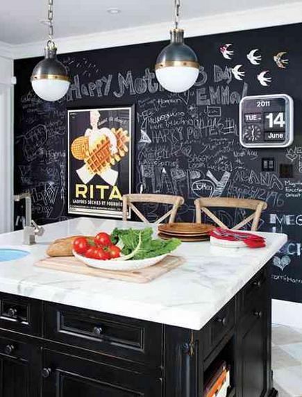 Integrate a ⁤chalkboard wall for notes ⁢and menus in your eat-in kitchen