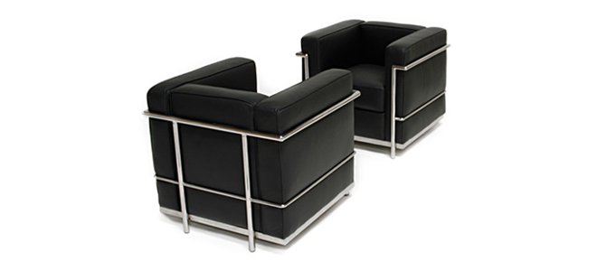Furniture - Chair - LC2 - Le Corbusi