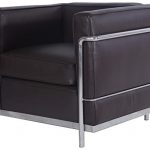 Amazon.com: MLF Le Corbusier Style LC2 Armchair 1 Seater, Dark .