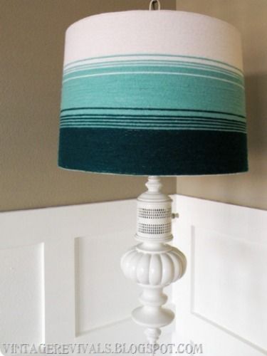 Jazz Up a Basic Lamp Shade With a DIY Flourish | Diy lamp shade .