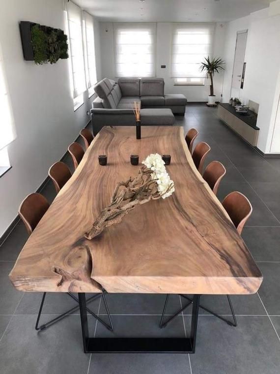 Live Edge Dining Table (A3) | Contemporary dining room design .