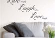 WPQ1744 - Live Laugh Love Wall Quote - by WallPo