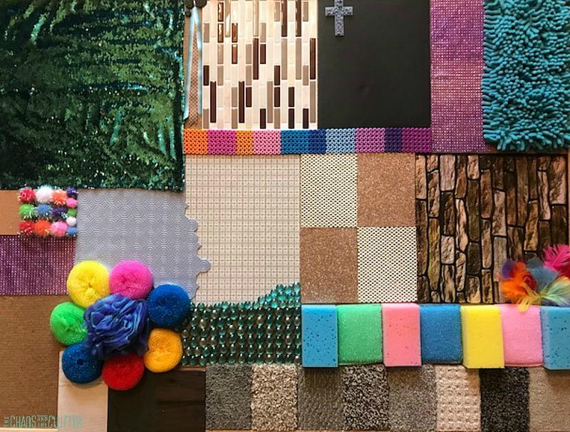 Create ⁢a sensory wall with different textures in the Nursery Nook