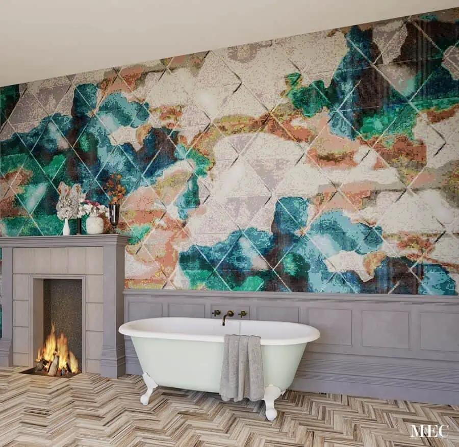 Colorful tile patterns to make a bathroom uniquely yours