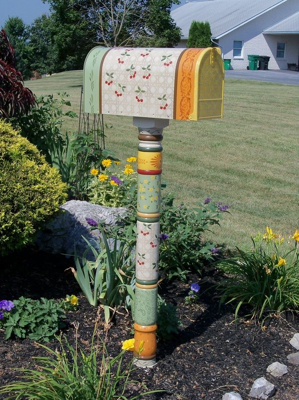 Furniture and Misc. | Mailbox decor, Diy mailbox, Painted mailbox