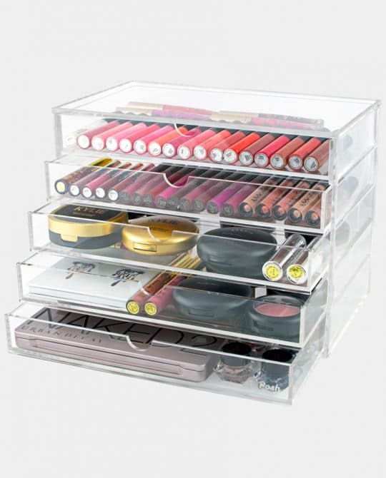 5 Tier Acrylic Makeup Organizer - Posh Organize