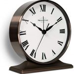Amazon.com: PresenTime & Co Lewis Mantel Alarm Clock, 5.5 x 5 inch .