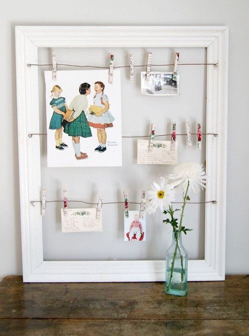 20 DIY Memo Board Ideas | Picture frame projects, Diy posts .