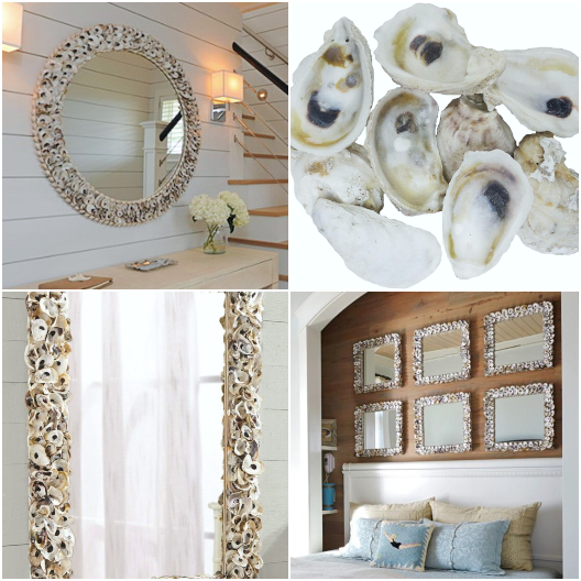 Oyster Shell Mirror Ideas | Shop & DIY Tutorials - Coastal Decor .