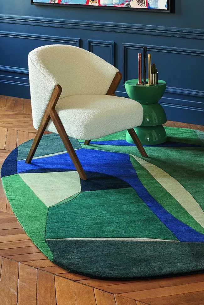 Adding interest, color and texture with
  modern rugs