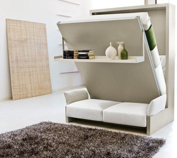 Intriguing Murphy bed/ day couch combination. | Murphy bed ikea .