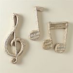 Papier Mache Music Notes Wall Decor at The Music Stand | Music .