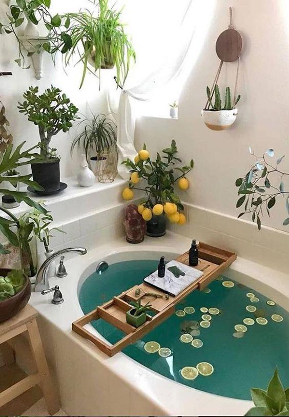 Add colorful ⁤plants for a lively eclectic bathroom atmosphere