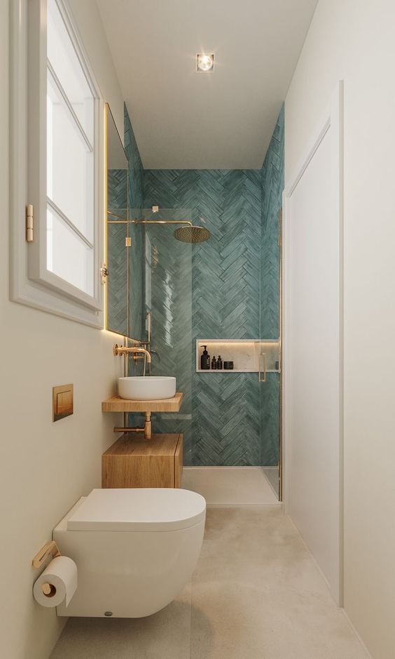 24 Smart Tips to Maximize Your Narrow Bathroom Space