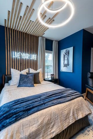 Bedroom Trend: Accent walls differentiate spaces and add depth