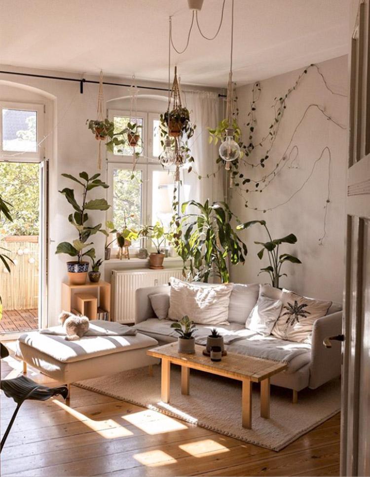 Introduce plants for a ⁢vibrant, natural element in your Boho Living Room