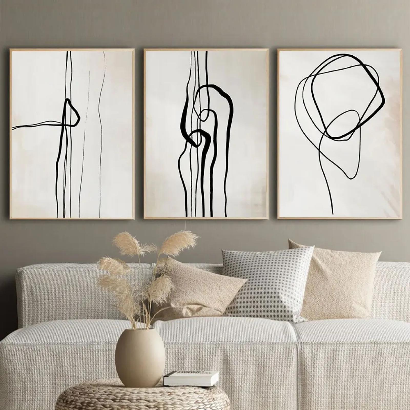 Select calming artwork⁣ that resonates in your minimalist bedroom retreat